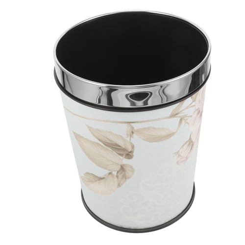 WEKAMOS Vintage Konischer Mülleimer aus Robustem Material Großer Haushalts abfallbehälter ohne Deckel Platzsparender Papierkorb für Wohnzimmer Küche Bad Stilvoller Recycling Abfalleimer von WEKAMOS