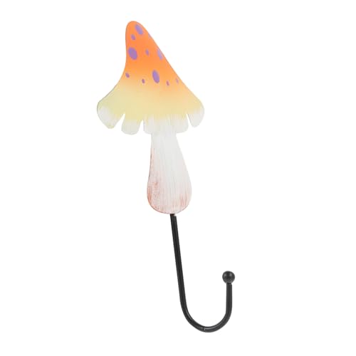 WEKAMOS Wandhaken Pilzform Metall Wanddeko Handtuchhaken Bad Küche Wohnzimmer Gelb Bohrbar Raum Organizer Schlüssel Mantel Aufhänger von WEKAMOS