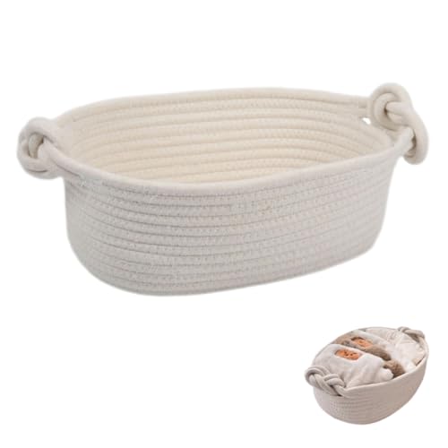 WEKAMOS Wasserfester Baumwollseil Aufbewahrungskorb mit Griff Geflochtene und Windelbox Vielseitiger Organizer für Kinderzimmer Wohnzimmer Badezimmer und Büro Inspiriertes Design WEKAMOS Wasserfester Baumwollseil Aufbewahrungskorb mit Griff Geflochtene und Windelbox Vielseitiger Organizer für Kinderzimmer Wohnzimmer Badezimmer und Büro Inspiriertes Design von WEKAMOS