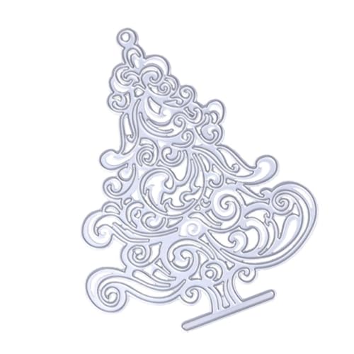 WEKAMOS Weihnachtsbaum Stanzschablone aus Hochwertigem Carbonstahl Langlebig und Präzise Glatte Oberfläche zum Basteln und Prägen für DIY Karten und Scrapbooking Perfektes für Kreative von WEKAMOS