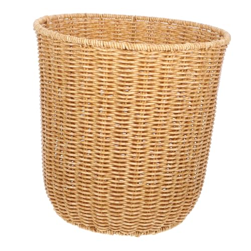 WEKAMOS Woven Storage Basket für Zuhause Großer Korb aus Handgewebtem Multifunktionale Aufbewahrungslösung für Wohnzimmer Schlafzimmer Büro und Küche und Dekorativ von WEKAMOS