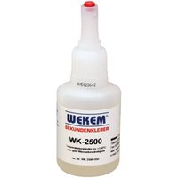 Wk 2500 Sekundenkleber hochviskos/dickflüssig teilflex. 50 g - Wekem von WEKEM