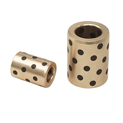Graphit-Kupfer-Hülse, 1 Stück JDB-Typ ölfreie, selbstschmierende Graphit-Kupfer-Buchsen, Innendurchmesser 25 mm, Außendurchmesser 30 mm, gerade zylindrische Gleitführungsbuchsen, Hülse 25 x 30 x 50 mm von WEKIVA