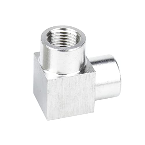 Schlauchanschlussstücke, 304 Edelstahl 1/8-1/2 Zoll NPT Innengewinde T-Rohrverschraubung(Elbow Female,1/8Inch) von WEKONUMEX