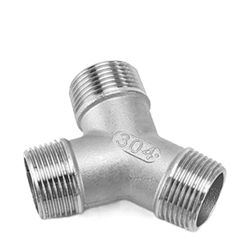 Schlauchanschlussstücke, 304 Edelstahl Außengewinde Y Typ T Schlauchverbinder Mehrere Zoll Größen(1Inch) von WEKONUMEX