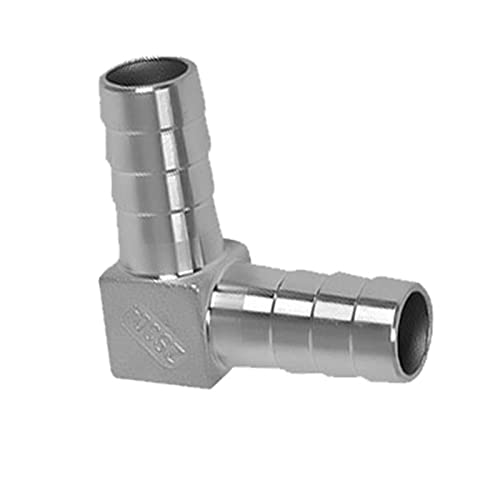 Schlauchanschlussstücke, Schlauchverbinder Barb Tee Y Kreuz 3 4 Weg 304 Edelstahl Fitting 4-19mm Mehrere Arten(20mm,L Type) von WEKONUMEX