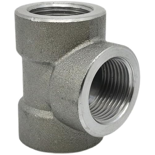 Schlauchanschlussstücke, Schlauchverbinder Kohlenstoffstahl T-Stück Rohrverschraubung NPT weiblich mehrere Größen(Socket Welding Dn50 2 Inch) von WEKONUMEX