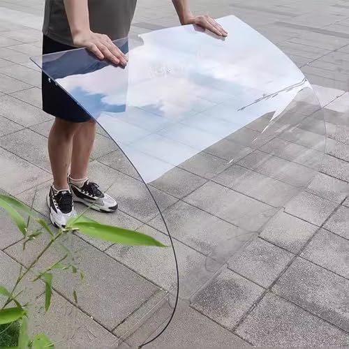 Vordach für die Haustür, 1,5 mm Clear Protected Impact-Resistant Waterproof Multiple Sizes(1.56m x 2.5m(5.1ft x 8.2ft)) von WEKONUMEX