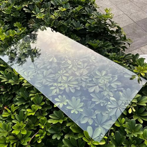 Vordach für die Haustür, Polycarbonat Dach Panel Protected Waterproof Gewächshaus Überdachung Carport Multiple Sizes(0.8m x 8m(2.6ft x 26.2ft)) von WEKONUMEX
