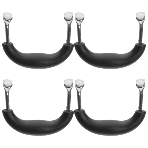 WEKONUMEX Ersatzgriff für Töpfe, 4er-Pack Schwarze Topfgriffe, Ersatzgröße 9,8 x 7,8 x 2 cm von WEKONUMEX