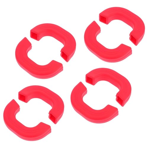 WEKONUMEX Ersatzgriff für Töpfe, Silikon-Topfgriffhüllen 4er-Pack Mehrfarbig(Red) von WEKONUMEX