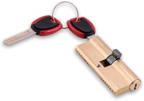WEKONUMEX Euro-Türschloss-Zylinder, 65 70 80 90 115mm Zylinder AB Schlüssel Eingang Messing Türschloss Verlängerter Kern Erweiterte Schlüssel Barrel Lock(75(32.5 42.5)) von WEKONUMEX