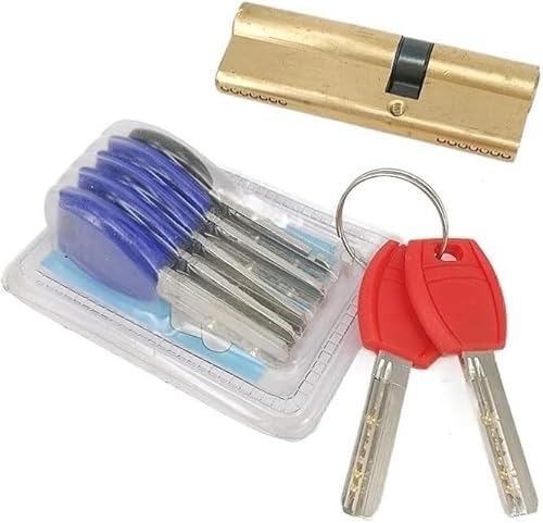 WEKONUMEX Euro-Türschloss-Zylinder, 65 70 80 90 95mm Schließzylinder AB Schlüssel Reines Messing Tor Türschloss Griff Schlafzimmer Erweiterte Barrel Lock80 95((32.5 52.5) 85) von WEKONUMEX