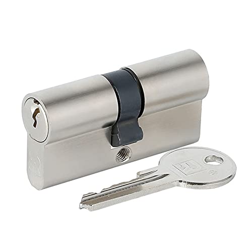 WEKONUMEX Euro-Türschloss-Zylinder, Standard-Universal-Kupferschlosskern, Tor, Innenschlosskern, C6-Serie, 60 mm – 120 mm Zylinderkern(95(30knob 65mm)) von WEKONUMEX