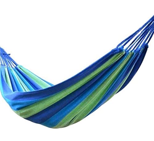WEKONUMEX Garten-Camping-Hängematte, Hollywoodschaukel Hängebett Canvas Blau 240x80cm von WEKONUMEX