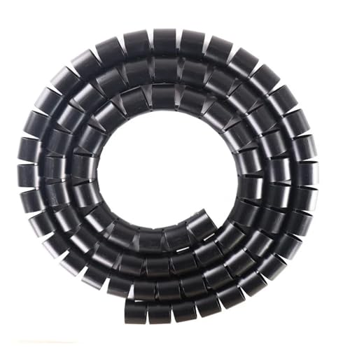 WEKONUMEX Kabelorganisator für Kabelmanagement, Spirale Wrap Kabel Rohr Protector Organizer 1 Meter Multicolor Mehrere Größen(Black,30mm Inside Diameter) von WEKONUMEX