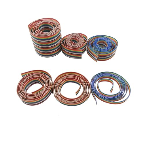 WEKONUMEX Mini-Mikro-Stecker, 1 m, Flachbandkabel mit 1,27 mm und 6 bis 60-poligen Steckern für 2,54 mm FC-Stecker (10-polig) von WEKONUMEX