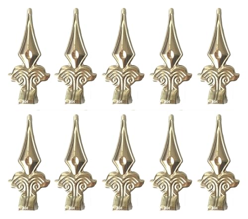 WEKONUMEX Zaunpfostenkappen, Fence Post Caps 304 Stainless Steel Pack of 10 Gold Multiple Sizes(19x19mm) von WEKONUMEX