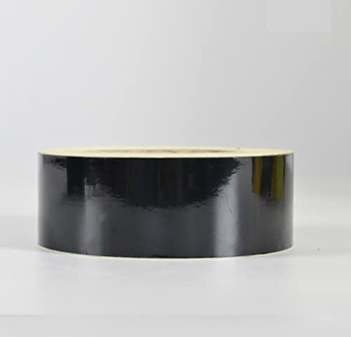 WEKOW 1Stk. Breite 5CM / 10CM / 20CM Länge 3M Reflektierendes Warnband Monochromes Reflektierendes Band Reflektierender Aufkleber/Reflektierender Film Sicherheitswarnband (5CM,Black) von WEKOW