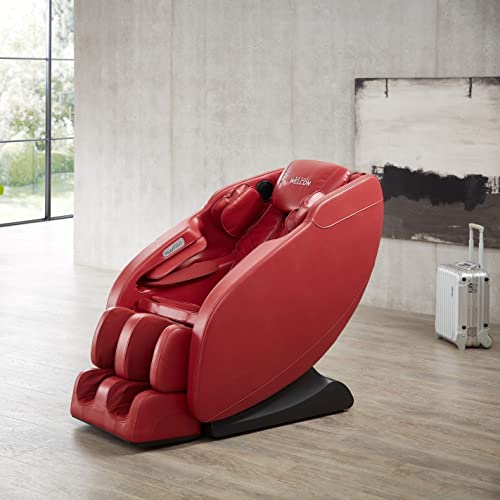 WELCON Massagesessel Prestige II in rot - 3D Massagesessel für zuhause mit Zero Gravity, Wärmefunktion und 6 Automatikprogrammen von WELCON