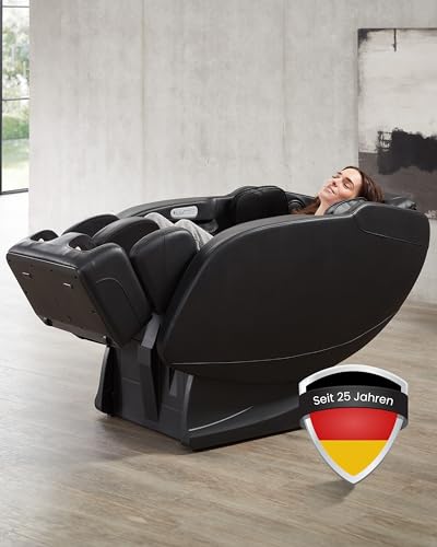 WELCON Massagesessel Prestige II in schwarz - 3D Massagesessel für zuhause mit Zero Gravity, Wärmefunktion und 6 Automatikprogrammen von WELCON