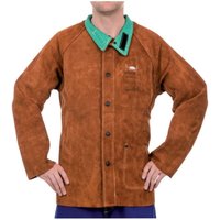 [NEUWERTIG] B-Ware Weldas Schweißerschutzjacke Schweißerjacke Unisex Größe L Leder Jacke Braun von WELDAS