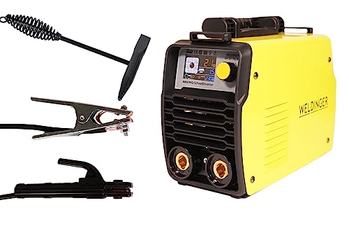 WELDINGER EW 201 dig pro MMA-Elektrodenschweißinverter mit Digitalsteuerung WIG tauglich 4 m Schweißkabel (MMA Lift-WIG VRD) 5 Jahre Garantie von WELDINGER