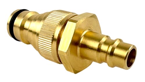 WELDINGER Entwässerungs-Adapter Druckluft/Wasser (für Gardena) aus Messing von WELDINGER