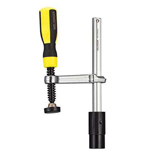 WELDINGER Schweißtisch Schraubzwinge pro mit 2-Komponenten-Griff 80x150 mm, 28mm WELDINGER von WELDINGER