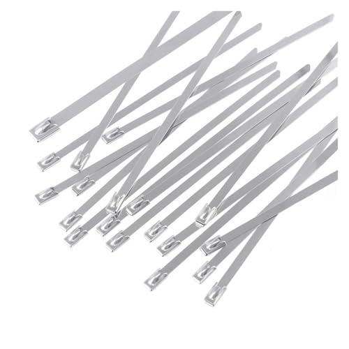 100 stücke 4,6 mm x 250mm 150mm 200mm 300mm Rast Selbst-Locking Edelstahl Metall Krawatte(4.6mmx100mm,SS304) von WELDRIC