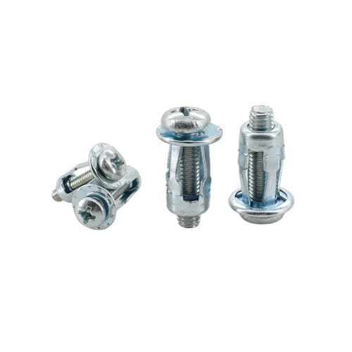 Blütenblatt-Spreizmutter 20/30/50 Stück Jack Nuts Nietmuttern Bolzensatz Blütenblattförmige Dehnschraube Metall Rivetnut Panel Kennzeichen Klemmschloss M4 M5 M6 M8(Cross Head (Silver),M8x21(50Pcs)) von WELDRIC