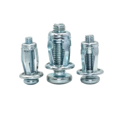 Blütenblatt-Spreizmutter Blütenblattform Metallnietmutter Schraube Sechskantschraube Panel Nummernschild Klemmschloss Vorhang Expansion Jack Mutter Schrauben(10pcs M5x25) von WELDRIC