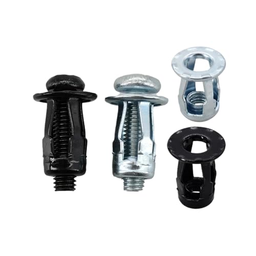 Blütenblatt-Spreizmutter M4 M5 M6 M8 Kohlenstoffstahl-Expansionsschraube Nietmuttern-Set Klemmnietmutter Jack-Mutter Blütenblattförmige Metallmuttern(ScrewNut(10Set) Zinc,M6x20) von WELDRIC