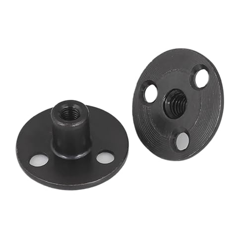 Dreiloch-Eisenplattenmutter 2 stücke Eisen Platte Mutter Möbel Sperrholz Drei-Loch Mutter M6 M8 M10 M12(M12x40 black zinc) von WELDRIC