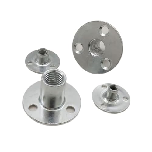 Dreiloch-Eisenplattenmutter Farbige Zinkmöbel-Eisenplattenmutter Sofa-Fußklemmplattenschloss Dreiloch-verzinkte Mutter M6M8M10M12(Clear) von WELDRIC