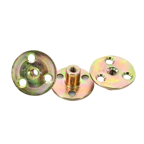 Dreiloch-Eisenplattenmutter M6 M8 M10 Dreiloch-T-Mutter mit Innengewinde(M6 (10Pcs)) von WELDRIC