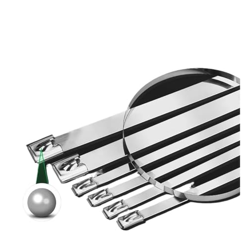 Kabelbinder aus Edelstahl 304 edelstahl kabelbinder4.6 * 20selbst-locking metall marine gurtband outdoor hochtemperaturbeständige kabelbinder stahlband(4.6-100) von WELDRIC