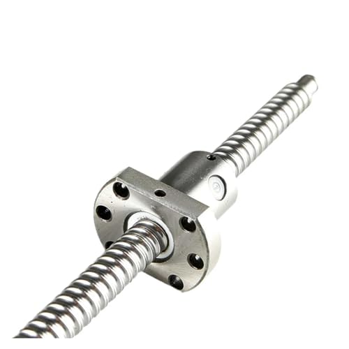 Kugelumlaufspindel 1Set SFU1204 Kugelumlaufspindel mit Endmaschine RM1204 Länge 250 300 550 600 800 1500mm Einzelflansch-Kugelmutter BF/BK10 + Muttergehäuse(350mm) von WELDRIC