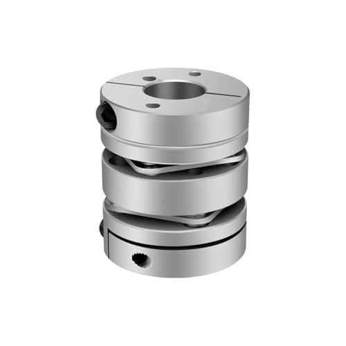 Membrankupplung 1PC Aluminium legierung doppel membran kupplung elastische stecker ball schraube schritt servo motor encoder computer(28X28) von WELDRIC