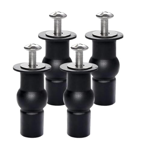 WELDRIC Toiletten-Spreizbolzen 2/4/8er-Pack Toilettensitzschrauben Scharniere Dehnbare Gummi-Obermuttern Befestigungen(4pcs) von WELDRIC