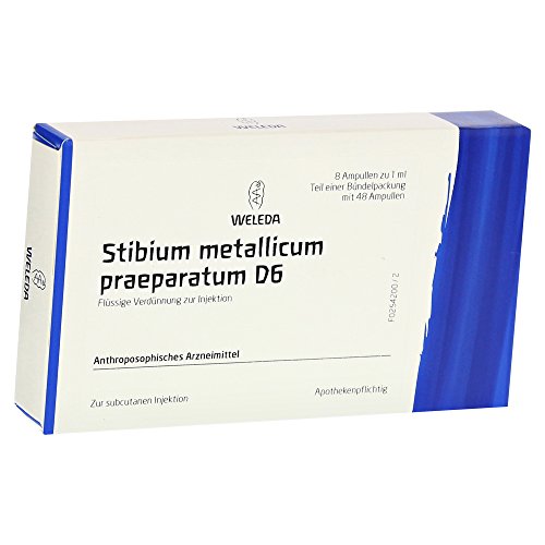 Stibium Metallicum Praeparatum D6, 48X1 ml von WELEDA