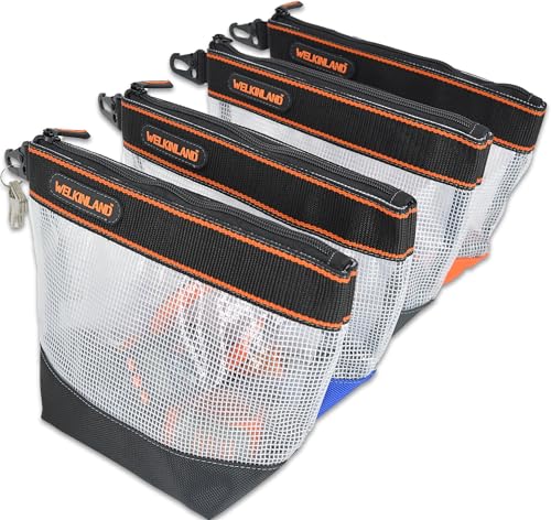 WELKINLAND 25,4 cm transparente Werkzeugtasche, 4 x Werkzeugtaschen, robuste Werkzeugtasche, Werkzeugtasche, Werkzeugtasche, transparente Werkzeugtasche, Werkzeugtaschen mit Reißverschluss, WELKINLAND 25,4 cm transparente Werkzeugtasche, 4 x Werkzeugtaschen, robuste Werkzeugtasche, Werkzeugtasche, Werkzeugtasche, transparente Werkzeugtasche, Werkzeugtaschen mit Reißverschluss, von WELKINLAND