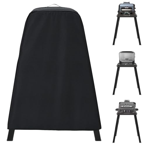WELL GRILL Abdeckhaube Grillabdeckung für Ninja Woodfire OG701EU Serie, Woodfire Pro XL OG850EU OG901EU Elektrogrill, Ninja Mixer/CREAMi/Heißluftfritteuse Zubehör, Wetterschutzhülle Wetterfest 600D von WELL GRILL