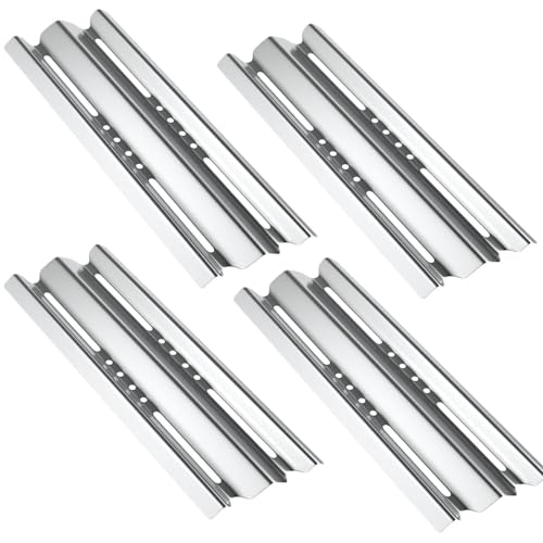 WELL GRILL Flavorizer Bars Gasgrill Brennerabdeckung für Napoleon Legend LEX 485 605 730 Series, Mirage, Prestige 500, Rogue 365, Edelstahl Flammenverteiler Aromaschiene Zubehör, 4er-Pack von WELL GRILL