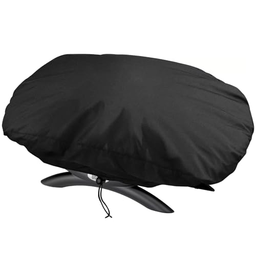 WELL GRILL Abdeckhaube Grillabdeckung Wetterfest für Weber Q100 Q120 Q1000 Q1200 Baby Q Series, Wetterschutzhülle Abdeckplane für Enders Urban/Explorer Pro Gasgrill, UV 600D von WELL GRILL