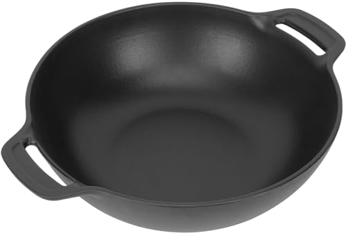 WELL GRILL Gusseisen Wok für Gasgrill Weber Gourmet BBQ System und Weber 57cm Holzkohlegrill, Wokpfanne Hähnchenbräter für Saftige Grillhähnchen BBQ Zubehör von WELL GRILL