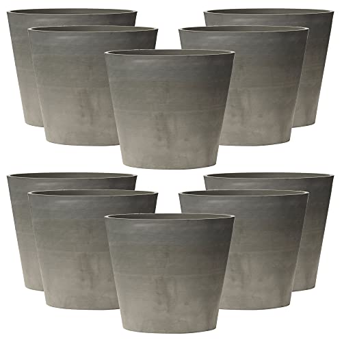 10 x Kegelstumpftopf ø 30 cm hellgrau von WELL HOME MOBILIARIO & DECORACIÓN