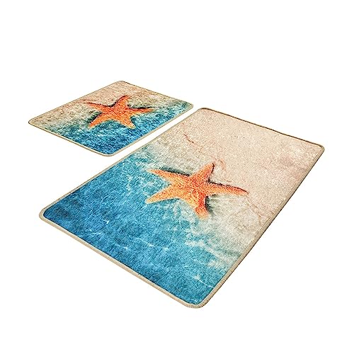 2-teiliges Badteppich-Set Seestern von WELL HOME MOBILIARIO & DECORACIÓN