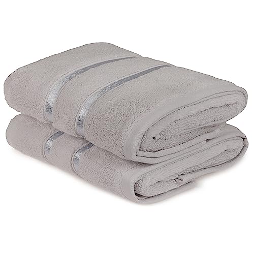 2-teiliges Handtuch-Set hellblau und hellgrau von WELL HOME MOBILIARIO & DECORACIÓN