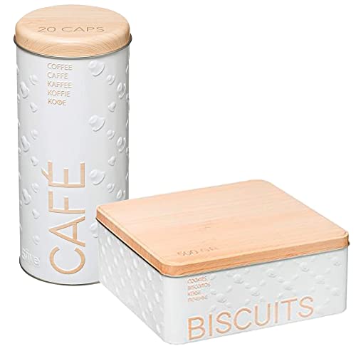 2 x Aufbewahrungsbehälter: Kaffeebecher + Box für Kekse von WELL HOME MOBILIARIO & DECORACIÓN